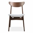 Furniture of America Beck Fabric and Wood 5-Piece Dining Table Set in Walnut