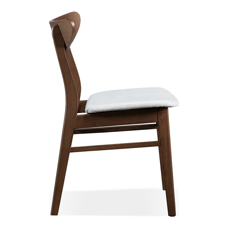 Furniture of America Beck Wood 7-Piece Dining Table Set in Walnut