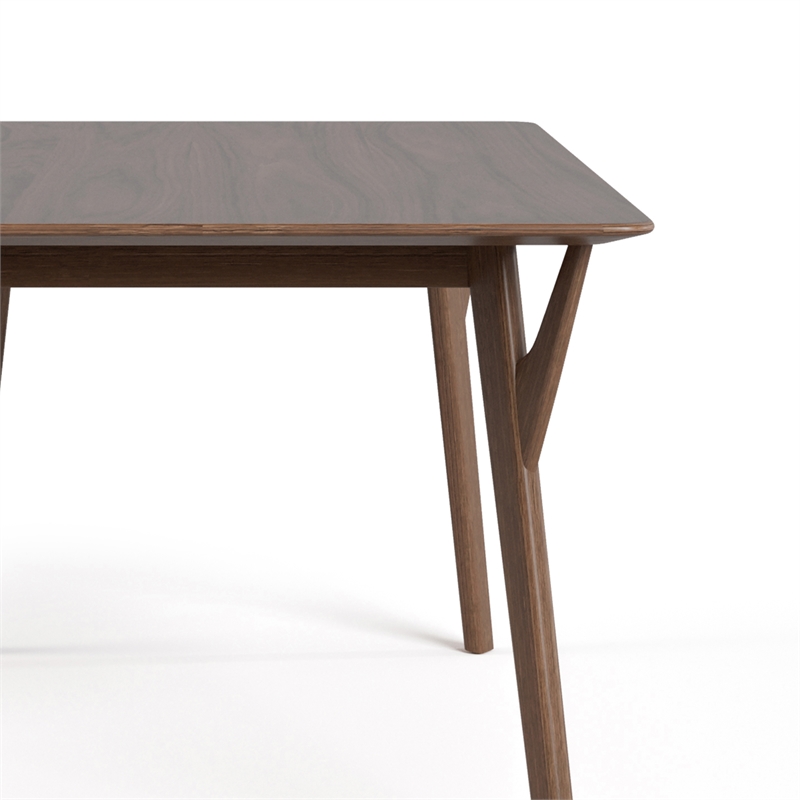 Furniture of America Beck Wood 7-Piece Dining Table Set in Walnut