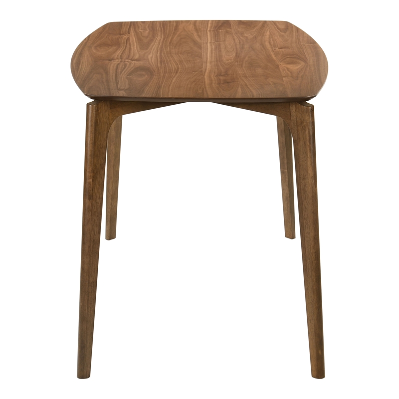 Furniture of America Alara Wood Counter Height Dining Table in Walnut