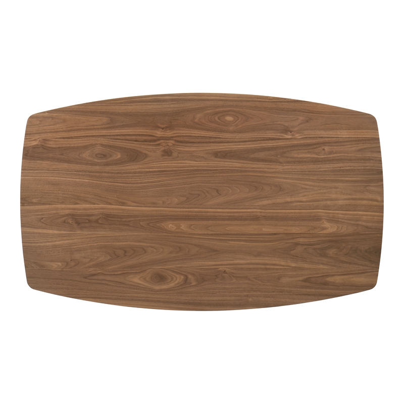 Furniture of America Alara Wood Counter Height Dining Table in Walnut