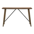 Furniture of America Hemat Wood 5-Piece Counter Dining Table Set in Walnut