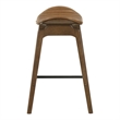 Furniture of America Hemat Wood 5-Piece Counter Dining Table Set in Walnut