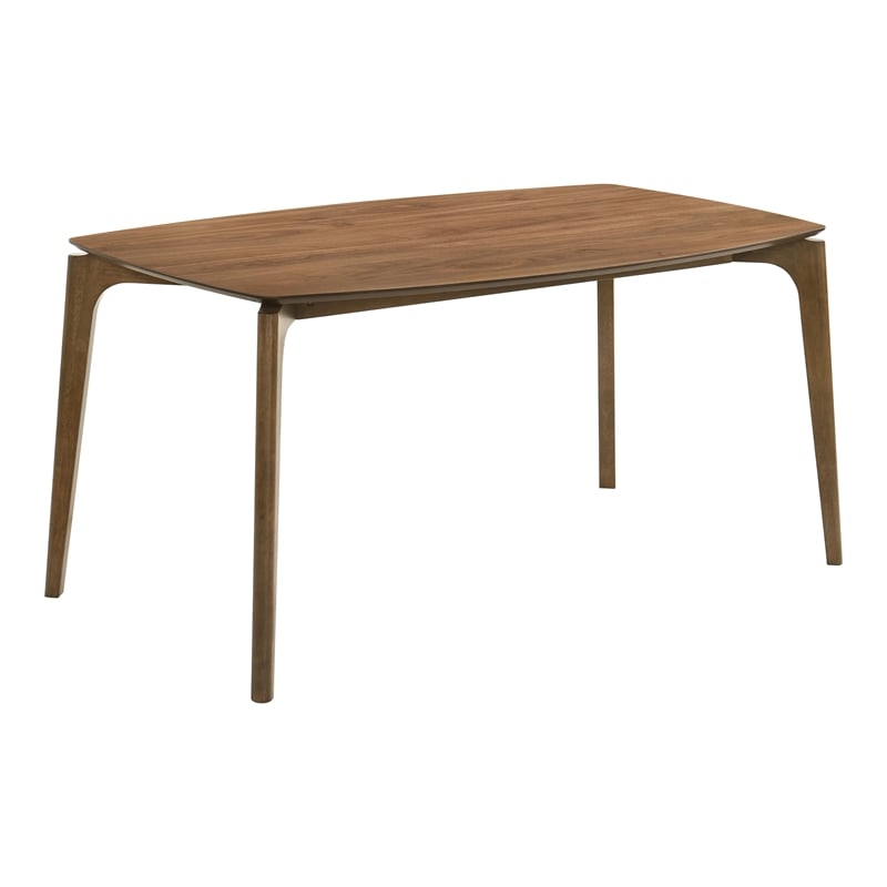 Furniture of America Sheil Wood 5-Piece Dining Table Set in Walnut
