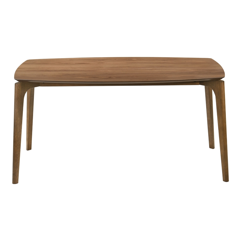 Furniture of America Sheil Wood 5-Piece Dining Table Set in Walnut