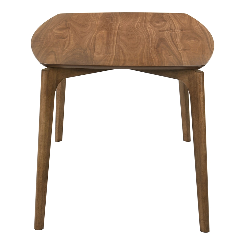 Furniture of America Sheil Wood 5-Piece Dining Table Set in Walnut