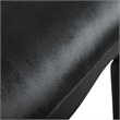 Furniture of America Seabliss Fabric and Wood 7-Piece Dining Table Set in Black