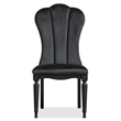Furniture of America Seabliss Fabric and Wood 7-Piece Dining Table Set in Black