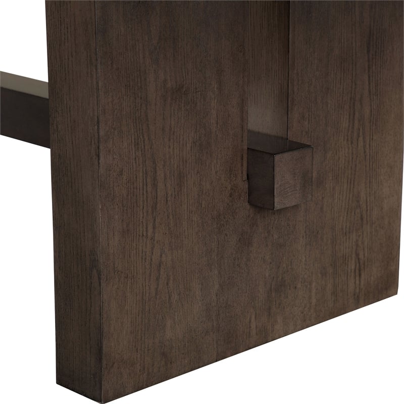 Furniture of America Goddard Wood 7-Piece Dining Table Set in Dark Walnut
