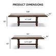 Furniture of America Goddard Wood 7-Piece Dining Table Set in Dark Walnut