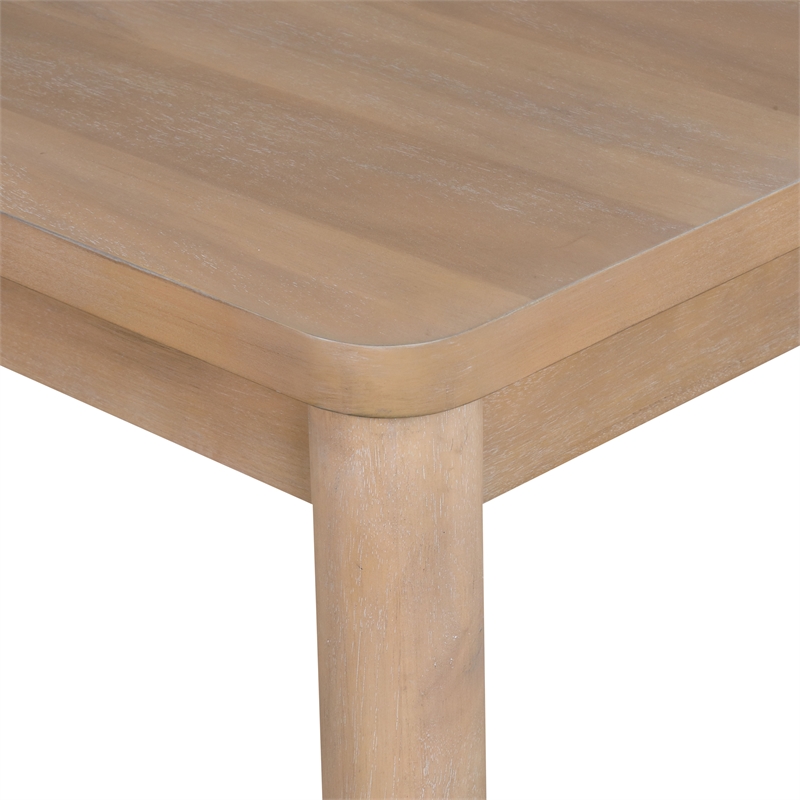 Furniture of America Sheil Wood 5-Piece Dining Table Set in Natural