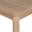 Furniture of America Sheil Wood 5-Piece Dining Table Set in Natural