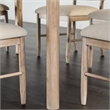 Furniture of America Sheil Wood 5-Piece Dining Table Set in Natural