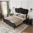 Furniture of America Seabliss Wood Queen 3-Piece Bedroom Set in Black