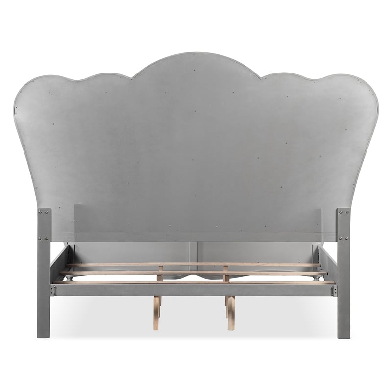 Furniture of America Seabliss Wood Queen 3-Piece Bedroom Set in Silver