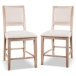Furniture of America Tamsin Wood 5-Piece Counter Dining Table Set in Natural