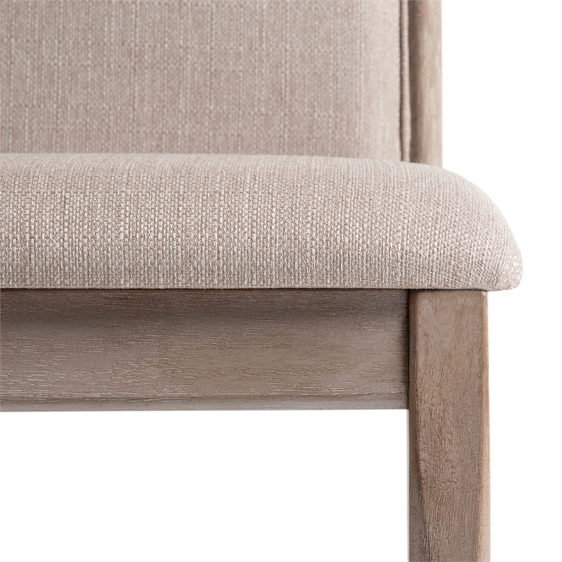 Furniture of America Stonall Wood 7-Piece Dining Table Set in Natural