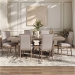 Furniture of America Stonall Wood 7-Piece Dining Table Set in Natural