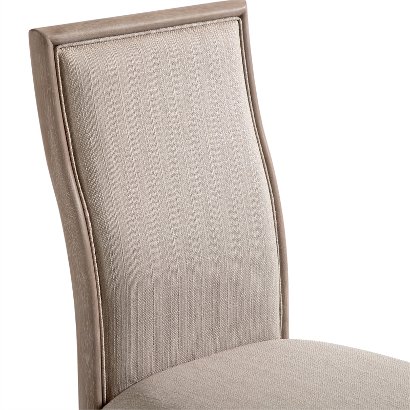 Furniture of America Stonall Wood 7-Piece Dining Table Set in Natural