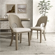 Furniture of America Selyra Wood Curved Side Chairs in White (Set of 2)
