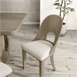 Furniture of America Selyra Wood Curved Side Chairs in White (Set of 2)