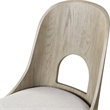 Furniture of America Selyra Wood Curved Side Chairs in White (Set of 2)