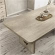 Furniture of America Selyra Wood Trestle Dining Table in White