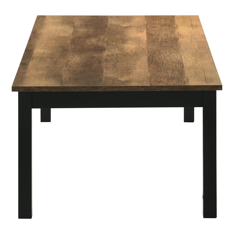 Furniture of America Isime Wood 3-Piece Coffee Table Set in Brown