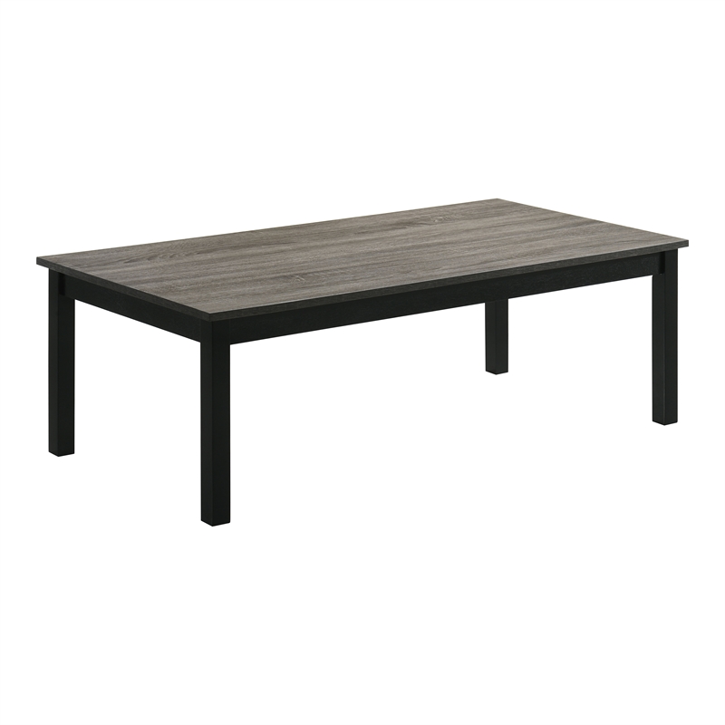 Furniture of America Isime Wood 3-Piece Coffee Table Set in Gray