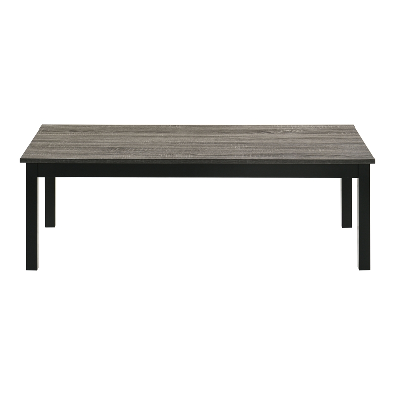 Furniture of America Isime Wood 3-Piece Coffee Table Set in Gray