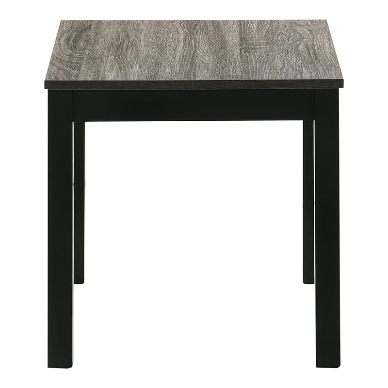 Furniture of America Isime Wood 3-Piece Coffee Table Set in Gray