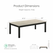 Furniture of America Isime Wood 3-Piece Coffee Table Set in Light Gray