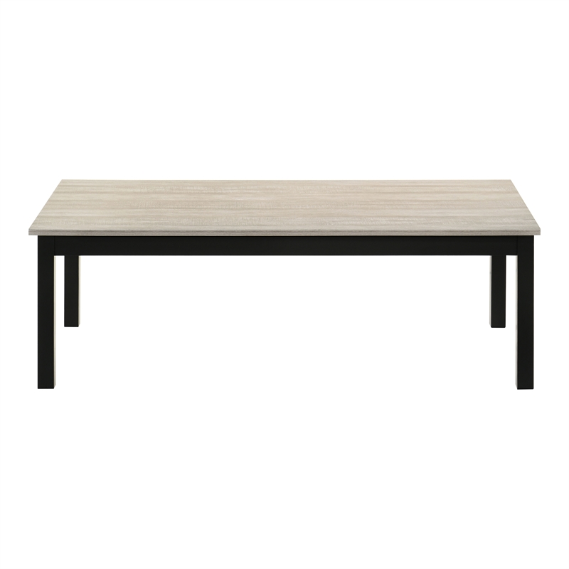 Furniture of America Isime Wood 3-Piece Coffee Table Set in Light Gray