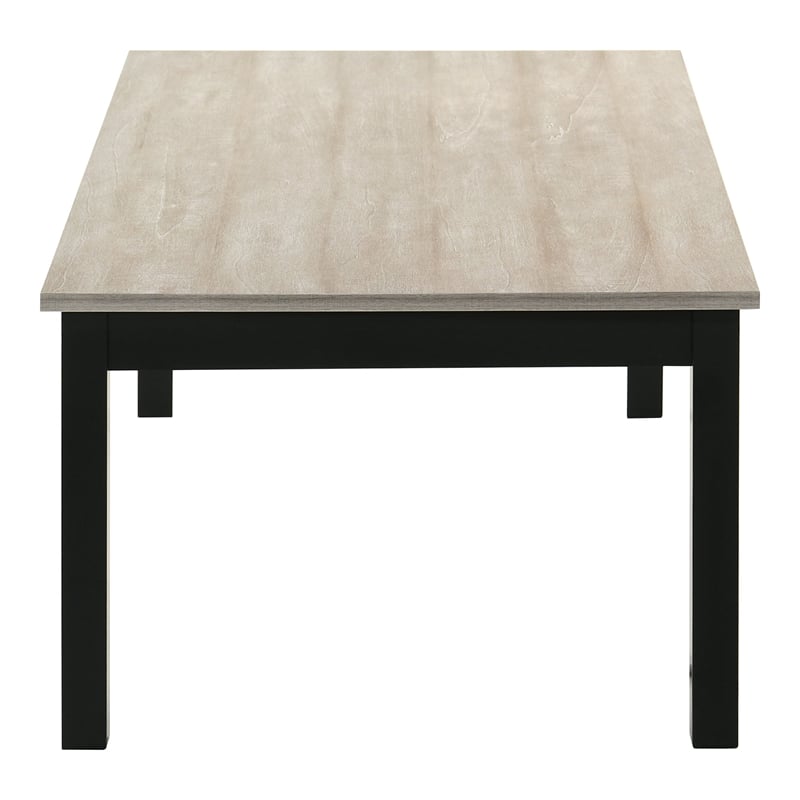 Furniture of America Isime Wood 3-Piece Coffee Table Set in Light Gray