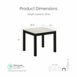 Furniture of America Isime Wood 3-Piece Coffee Table Set in White