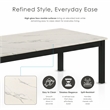 Furniture of America Isime Wood 3-Piece Coffee Table Set in White