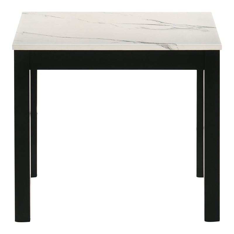 Furniture of America Isime Wood 3-Piece Coffee Table Set in White