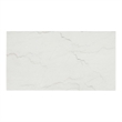Furniture of America Isolde Wood and Marble Rectangle Coffee Table in White