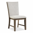 Furniture of America Vrusales Wood and Upholstered Side Chairs in Oak (Set of 2)