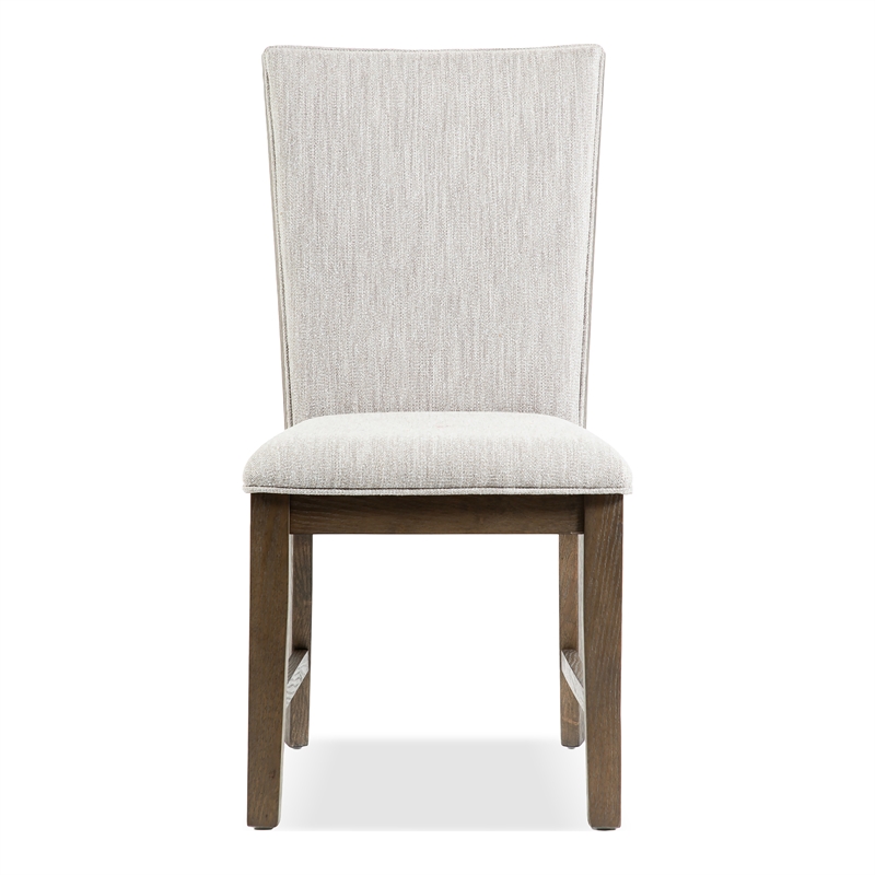 Furniture of America Vrusales Wood and Upholstered Side Chairs in Oak (Set of 2)