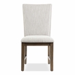 Furniture of America Vrusales Wood and Upholstered Side Chairs in Oak (Set of 2)