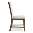 Furniture of America Vrusales Wood and Upholstered Side Chairs in Oak (Set of 2)