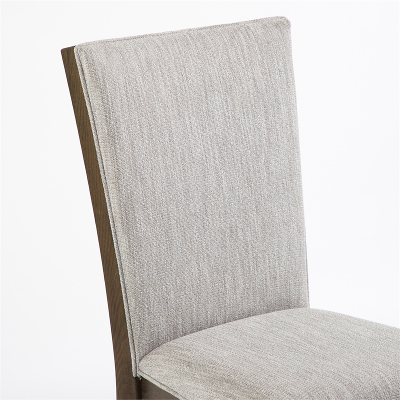 Furniture of America Vrusales Wood and Upholstered Side Chairs in Oak (Set of 2)