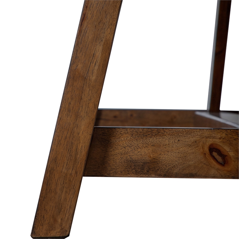 Furniture of America Zephyrine Wood 5-Piece Dining Table Set in Brown