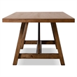 Furniture of America Zephyrine Wood 7-Piece Dining Table Set in Brown