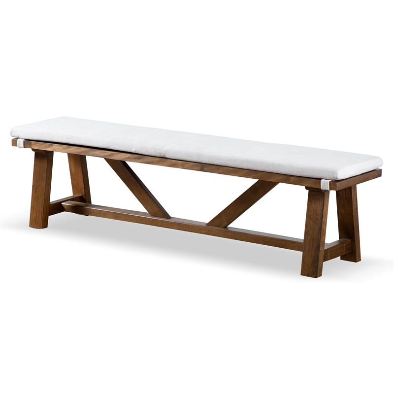 Furniture of America Zephyrine Wood 6-Piece Dining Table Set in Brown