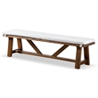 Furniture of America Zephyrine Wood 6-Piece Dining Table Set in Brown