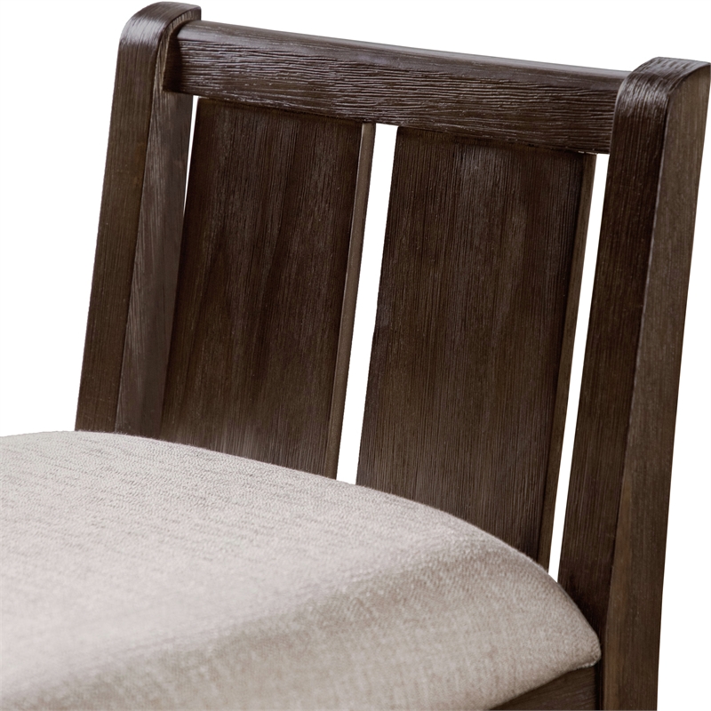 Furniture of America Kael Wood 3-Piece Counter Dining Table Set in Cherry