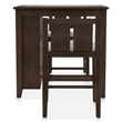 Furniture of America Kael Wood 3-Piece Counter Dining Table Set in Cherry