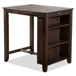 Furniture of America Kael Wood 3-Piece Counter Dining Table Set in Cherry